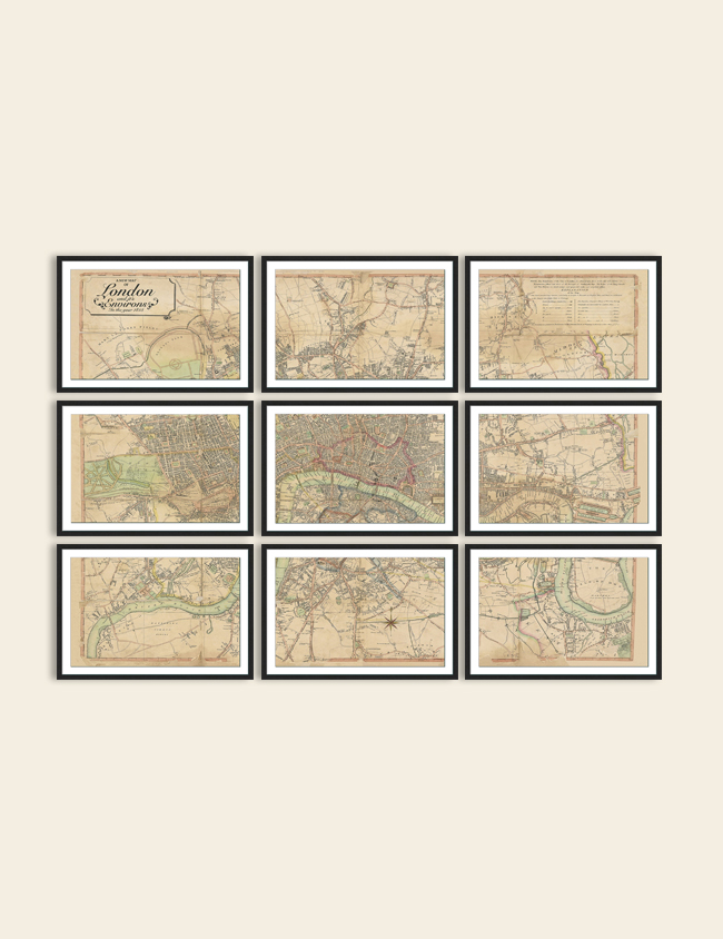 Map Of London Wall Image 650X844