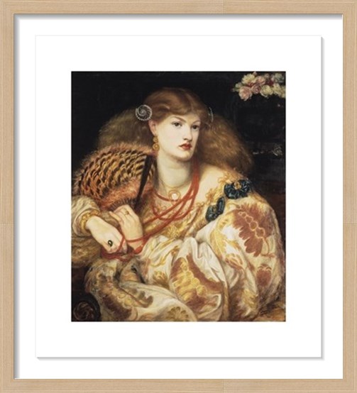 Monna Vanna 1866 by Dante Gabriel Rossetti Prints and Fine Art